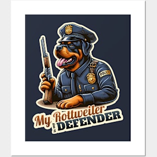 Police Rottweiler Posters and Art